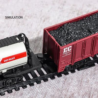 Juguete De Tren De Ferrocarril Clásico Eléctrico Con Luz Para Niños Y Niñas Set De Pistas De Regalo De Navidad Modelo a Escala 1:18 - details 5