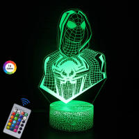 Lámpara De Noche LED Control Remoto Táctil Spiderman VS Venom 7/16 Colores Regalo Para Niños Decoración De Mesa Juguete - details 17