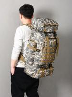 Mochila De Camuflaje Para Hombres Gran Capacidad Impermeable Militar De Viaje Para Senderismo Exterior Bolsa De Hombros - details 14