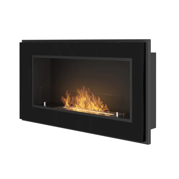 Marco 900 SimpleFire con Cristal Negro Chimenea de Bioetanol empotrada - 1