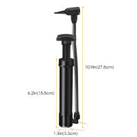 Bomba De Aire Para Bicicleta Manual Con Medidor Alta Presión 120 PSI Inflador De Neumáticos Para Bicicleta Schrader Valve - details 2