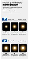 Spotlight LED Pequeño Ángulo De Haz 5W 7W 9W 3 8 15 Grados Para Iluminación De Techo Arte Hogar Museo Foco Incorporado - details 7