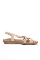 Paloma Wang sandalias doradas mujer con mini cuñas con la plantilla acolchada con tiras trasera elásticas - details 6