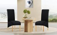 Cubierta De Silla De Comedor Simple Y Antigolpes En Color Sólido Funda De Asiento Elástica Y Gruesa Para Hotel Banquete Y Hogar Lavable - details 3