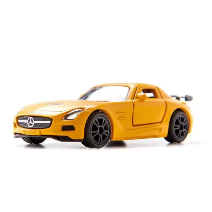 Siku - Mercedes-Benz SLS AMG Serie Negra - Coche Deportivo V8 631CV - Naranja - 1