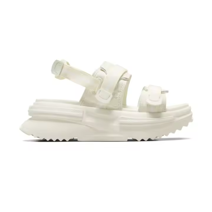 Sandalias Blancas Converse Run Star Utility Sandal Slip Egret Khaki Off White - 1