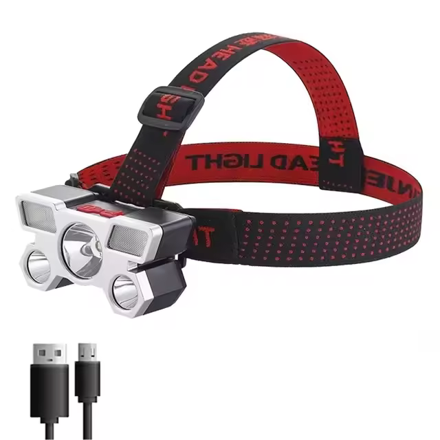 Linterna Frontal LED Potente 5/11 Con Batería 18650 Recargable Por USB Para Camping Y Pesca Luz De Escenario Exterior Impermeable - 1