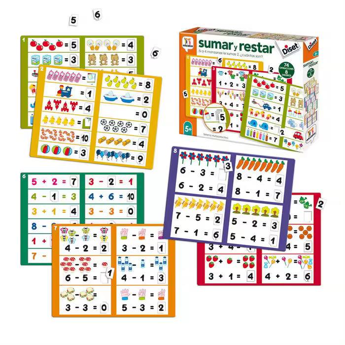 DISET JUEGO EDUCATIVO SUMAR Y RESTAR EDUCATIVO 33x5x26 Cms. - 1