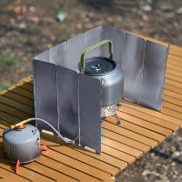 Escudo De Viento Para Estufa De Gas Plegable 8/10 Platos Para Camping Al Aire Libre Material De Aleación De Aluminio Resistente Al Viento Accesorio De Cocina Al Aire Libre - details 5