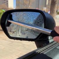 Limpia Espejo Retrovisor De Coche Universal Accesorio Automotriz Telescopio Limpia Espátula Limpiador Mano Larga Portátil - details 2
