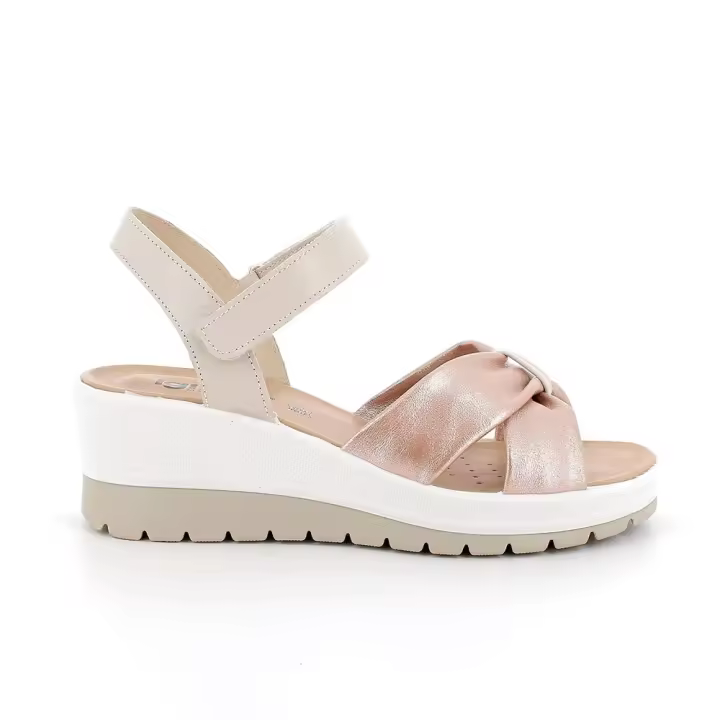 Igi&co - Sandalia Doble Banda Cruzada Piel Nude/crema - 1