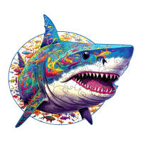 Puzzle 3D De Madera Shark Personalizado Juguete Educativo Para Niños Y Adultos Regalo Ideal Para Juego De Mesa - details 0