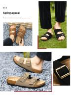 Sandalias Para Hombre Verano 2024 Replica De Marca Calzado De Alta Calidad Zapatos Suaves Sandalias Para Hombre Mocasines De Verano - details 2