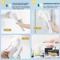 Cepillo De Limpieza Eléctrico Multifuncional 5-en-1 Recargable Por USB Herramienta De Limpieza Para El Baño Y Cocina Cepillo De Lavado Para Platos Y Bañera - details 9