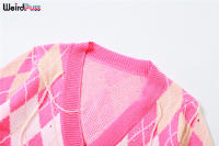 Conjunto De Suéter Y Mini Shorts Para Mujer Con Borlas Y Patrón De Cuadros Estilo Hipster Ajustado Y Transpirable Para Otoño - details 5