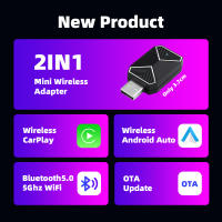 Adaptador Wireless Carplay En 1 Para Coche Android Auto Smart AI Box USB Plug&Play Accesorios Para Carro Con Cable - details 4