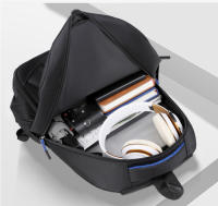 Mochila De Negocios Impermeable Para Hombres Mochila De Viaje Casual Con Capa De Computadora Para Estudiantes De Secundaria Material Oxford Y Nylon - details 2