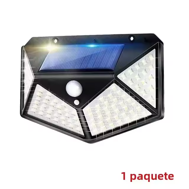 Lámpara Solar Exterior 118LED Con Sensor De Movimiento Y Control Remoto IP65 Impermeable Para Patio Garage Jardín Luz De Pared Moderna - 1