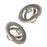 Soporte De Spot LED Ajustable Para Lámpara De Techo 65mm Fijación GU10 MR16 Bombilla Cambiable Metal Negro Satinado - details 0
