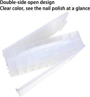 Organizador Portátil De Esmaltes De Uñas Doble Cara Transparente Soporte Para Muestrarios De Esmaltes De Uñas - details 4