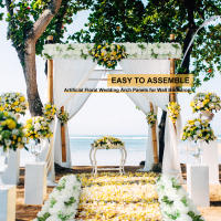 Arco De Flores Artificiales Para Boda Rosas Y Peonías De Seda Decoración De Reception/Banquet Estilo Floral Personalizable - details 3