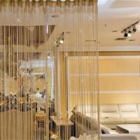 Cortina De Lujo Brillante Con Línea De Flash Y Borlas Para Puerta Y Ventana Divisor De Habitación Decoración Del Hogar Cortinas Modernas De Polyester 2024 - details 2