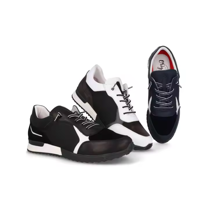 Mº1720 - ORIGINAL ST DEPORTIVOS DE HOMBRE    COLORES : MARINO , NEGRO , BLANCO   TALLAS: 39 AL 46  CORTE EXTERIOR: PIEL  FORRO INTERIOR: SINTÉTICO  PLANTILLA: SINTÉTICO / EXTRAIBLE  ALTURA TACÓN / CUÑA : 3 CM.  PISO : SINTÉTICO - 1