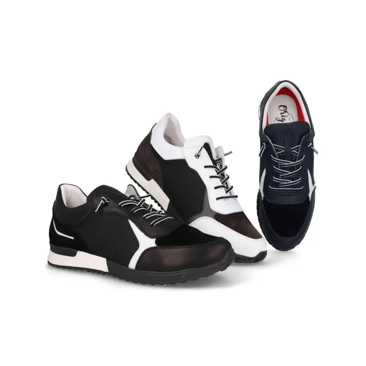 Mº1720 - ORIGINAL ST DEPORTIVOS DE HOMBRE    COLORES : MARINO , NEGRO , BLANCO   TALLAS: 39 AL 46  CORTE EXTERIOR: PIEL  FORRO INTERIOR: SINTÉTICO  PLANTILLA: SINTÉTICO / EXTRAIBLE  ALTURA TACÓN / CUÑA : 3 CM.  PISO : SINTÉTICO - 1