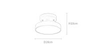Lámpara de Techo LED 12W Madera y Metal CCT Seleccionable Whisty - details 0