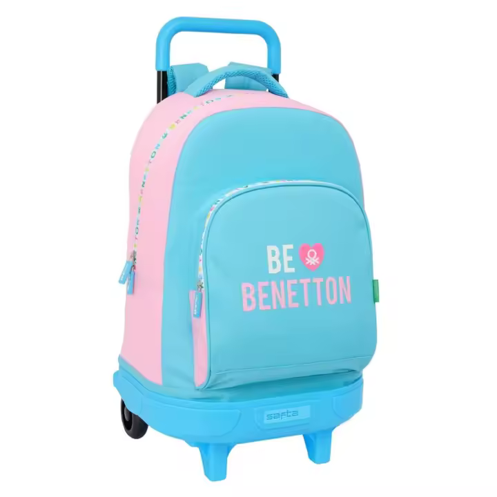 Mochila Grande con Ruedas Compact Extraible Benetton "Unique" 33X45X22Cm (Safta 612552918) - 1