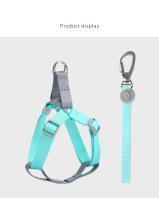Correa Y Arnes Ajustable De Nylon Para Perros Pequeños Y Medianos Preventa De Escape Macaron Arnes Y Correa Para Caminar - details 5