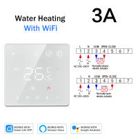 Termostato De Calentamiento Wifi Tuya Para Suelo Calentado Digital Regulador De Temperatura Alexa Google Home 220V 16A Color Blanco Y Negro - details 14