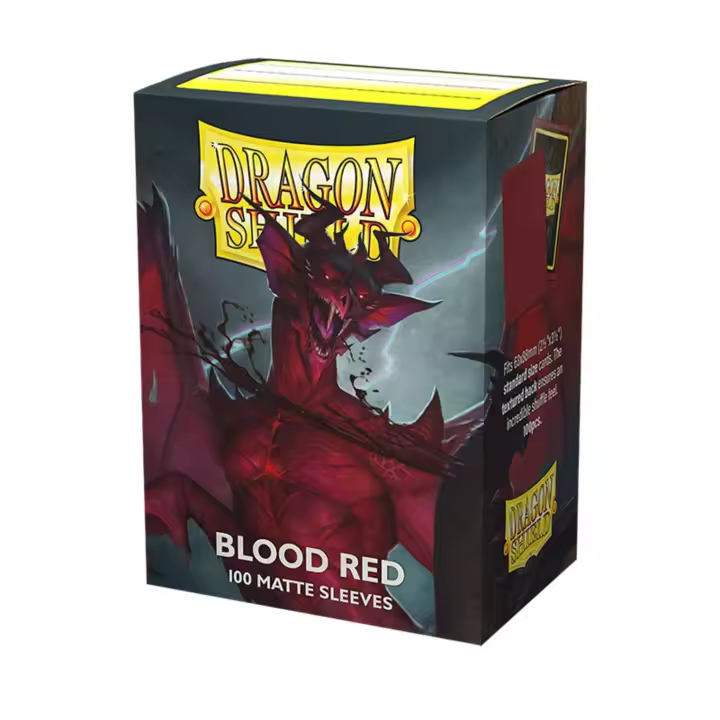 Fundas Dragon Shield Tamaño Standard (63x88mm) - Blood Red mate (100u) accesorio para cartas coleccionables. Blackfire - 1