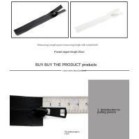 Cremallera Invisible Doble Slider Abierta De Nylon Para Costura De Chaquetas Y Abrigos Resistente Al Agua Para Hombres Y Mujeres - details 5