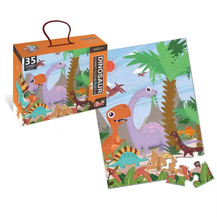 PUZLE DE 35 PIEZAS: MUNDO DINOSAURIO - 1