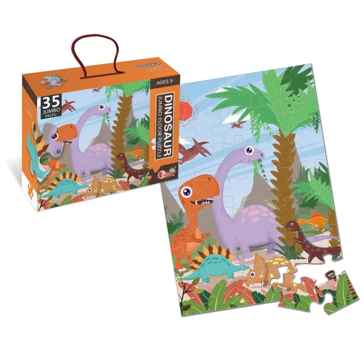 PUZLE DE 35 PIEZAS: MUNDO DINOSAURIO - 1