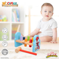 WOOMAX Spidey y su superequipo - Juego martillo para bebés y niños de madera, regalos para bebes, juguetes de madera, mini martillo de madera, contiene 8 piezas, juego de topos, mayores de 12 meses - details 3