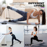 AOLIKES Banda De Resistencia Para Tobillo Con Cubre Tobillos Para Ejercicio De Muslos Y Piernas Correa De Anclaje Con Bandas De Resistencia Para Entrenamiento De Fuerza Unisex - details 3