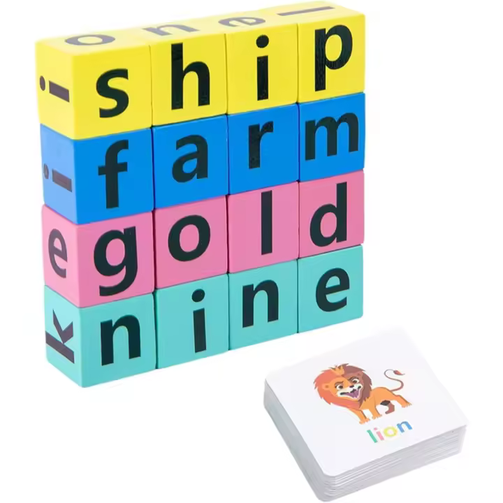 Crucigramas, Juegos de Ortografía, rompecabezas de Letras, tarjetaseducativas of the alphabet, juguetes Educativos para niños - 1
