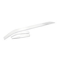 3Pcs/set Abrazadera De Cuero Negro Para Ford Ecosport 2013-2017 ABS Cromado Plata Adornos Para Caja De Almacenamiento Del Guante - details 6
