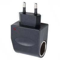 Adaptador De Corriente Universal 220V AC a 12V DC Para Coche Conector Cigarrillo Convertidor De Energía Doméstico Con Enchufe EU - details 6