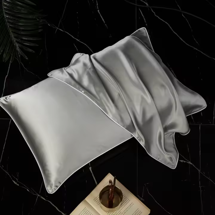 Funda De Almohada De Seda Mulberry Charmeuse 100% Con Base De Lyocell Para Cuidado De Pelo Y Piel Cierre Envolvente 1pc - 1