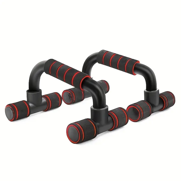 Soporte De Push-Up En I Y H Con Malla De Esponja Para Entrenamiento De Músculo C.H. Y Fortalecimiento De Los Braza En Casa - 1