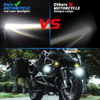 Luces De Niebla LED Para Motocicleta 3 Pulgadas Luz Auxiliar De Trabajo 20000LM Para Camión Coche ATV Luz De Conducción off Road 6000K 3500K - details 10