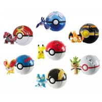 Figura De Acción Pokemon Bola Elf Pokémon Con Pikachu Charizard Blastoise Mewtwo Variante De Pokeball Juguete De Modelado Regalo Para Niños Y Adultos - details 1