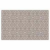 vidaXL Alfombra interior exterior antideslizante pelo corto 190x300 cm Color Hoja,  Geométrico,  Borde y mas Alfombras de área  Alfombra de Piso para Sala de Estar Dormitorio Habitación Salón - details 4