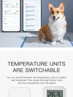 Sensor De Temperatura Y Humedad Bluetooth Con Pantalla LCD Mini Control Remoto Por Tuya APP Y Voz Compatible Con Google Thermometer Hygrometer - details 7