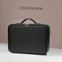 Bolso De Maquillaje Para Mujer De Cuero PU Impermeable Gran Capacidad Estuche De Viaje Para Cosméticos Y Accesorios - details 16