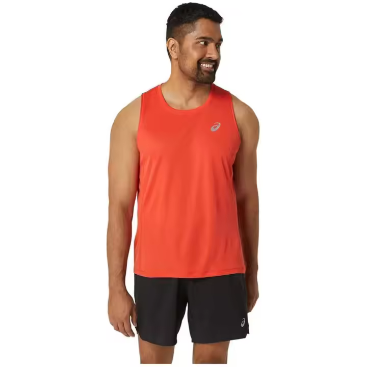 Camiseta de Tirantes Asics Core Singlet para hombre en color naranja - 1