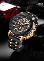 Reloj De Pulsera Militar LIGE 2024 Para Hombre Nuevo Deportivo De Lujo Con Correa De Silicona Resistente Al Agua Y Shock Reloj Cuarzo De Gran Diámetro - details 3